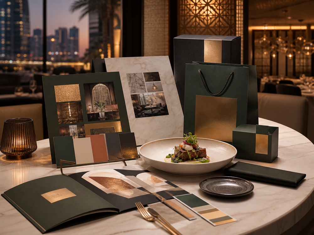 Restaurant branding and identity design in Dubai